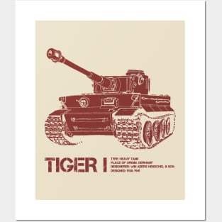 Tiger 1 | World War 2 Tank Posters and Art